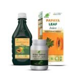 Cura Immunity Kit I For Flue Infection & Low Platelets Count I Rich & Premium blend of Giloy Papita Juice 500ml, Papaya Leaf Juice 200ml & Giloy Tablet 60 tab I Ayurvedic Supplement - Fast UK Delivery