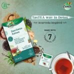 Zandu Desi Detox Kahwa: Use the Power of Green Tea & Other Valuable Ingredients to Give your Health a Boost of Antioxidants | Metabolism Booster & Natural Detoxifier | Supports Overall Health & Well-being (25 Tea bags) - Image 4
