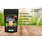 Green Sun Low Carb Almond Cookies |200 Gm | 0.5 g Net Carb Per Cookie | Keto Friendly| Sugar Free | Natural Sweetener Stevia |Healthy | High Fiber | Super Foods | Crispy (Pack of 1) - Fast Shipping to USA & Canada - Image 6