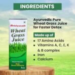 Baidyanath Wheatgrass Juice 1 Litre, Natural Detoxifier, Herbal Juice Helpful to boost Immunity, Blood Purification, Improves Digestion and Metabolism, 1000ml (Pack of 1) - Fast UK Delivery - Image 3