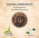 Octavius | Jasmine Green Tea - 100 Gm (Pack of 2) 100 Cups |100% Natural Ingredients | Loose Leaf | Jasmine Flower | Antioxident-Rich | Boost Immunity | Improves Sleep, Skin and Hair | 200Gm Box - Fast UK Delivery - Image 3