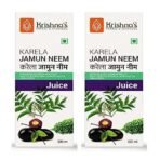 KRISHNA'S HERBAL & AYURVEDA Karela Jamun Neem Mix Juice - 500 Ml, (Pack Of 2), Blend Of Fresh Karela, Neem Juice & Jamun Seeds Ayurvedic Solution For Balancing Sugar Levels - Fast UK Delivery - Image 2