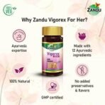 Zandu Vigorex For Her: A Daily Energizer |100% Natural,Authentic & Safe ingredients| Her Secret Remedy for Vigour and Vitality (Pack of 60 capsules) - Fast UK Delivery - Image 8