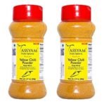 Tassyam Premium Yellow Chilli 160g (2X 80g) Dispenser | No Colours, All Natural - Fast UK Delivery - Image 2