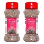 Tassyam Dried Thyme 80g (2X 40g) Dispenser | All Natural - Fast UK Delivery - Image 2