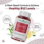 Neuherbs Plant-Based True B12 Supplements For Men & Women- 60 Tablets | B12 Tablets with Myo-inositol, Vitamin B9 (Folic Acid) & Spirulina | Vegetarian tablets for Energy, Brain Health, Digestion & Nerve Health |Supports Glowing Skin. - Fast UK Delivery - Image 5