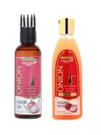 Panchvati Herbals 100ml Onion Oil and 100ml Onion Shampoo - Miraculous Formula for Hair Fall, Help for Scalp and Roots & Helping New Growth and Reducing Hair Fall - Combo-Pack - Fast UK Delivery
