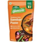 Tata Sampann Yumside Ready to Cook Sambar Paste- Thanjavur Style, 150g, Instant Food, Ready in 20 min, NO Preservatives, NO Added Artificial Colours & Flavours, Pack of 1 - Fast UK Delivery - Image 2