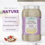 Neuherbs Omega Instant Oats with chia seeds 1kg | Ready to eat cereal, Whole Grain, Breakfast Cereal & Gluten free - Fast UK Delivery - Image 4