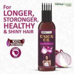 Herbal Canada Onion Oil | 100% Natural | Concentrate | Hair Strength | Anti Dandruff | Anti Hairfall(200ML) - Image 5