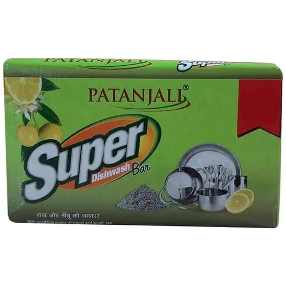 uk51v8g2uEQuL.jpg Patanjali Super Dish Wash Bar, 175g - Fast UK Delivery - Image 1