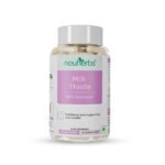 Neuherbs Milk Thistle liver detox supplement With 800 Mg Of Silymarin for Healthy Liver: 60 Capsules - Fast UK Delivery