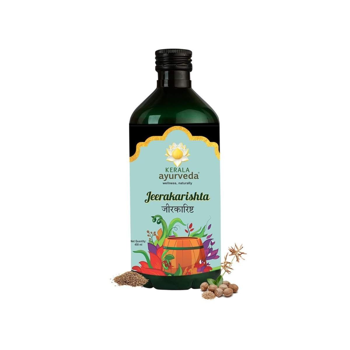 uk51w1FM-aWfL-1.jpg Kerala Ayurveda Jeerakarishta 450ml | Postpartum Digestive Tonic| No Artificial Flavors | Better Digestive Health- Post Delivery| 100% Ayurvedic| With Jeera, Dhataki, Sunthi, Jatiphala, Mustaka, Yavani, and Guda - Fast UK Delivery - Image 1