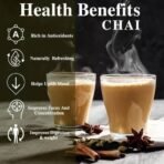 TEACURRY Kesar Chai (100 Grams, 50 Cups) - Saffron Chai with Assam Black Tea - 100% Natural Flavoured Tea with Real Saffron | Refreshing & Tasteful Kesar Flavor Chai Tea - Fast Shipping to USA & Canada - Image 6