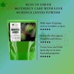 BLISS OF EARTH 250GM Organic Moringa Leaves Powder+250GM Organic Lakadong Turmeric Powder Pack of 2 - Fast UK Delivery - Image 4