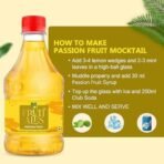 Dhampure Speciality Passion Fruit Mocktail Syrup - Makes 10-12 Drinks Each Bottle, 900Ml (300Ml X 3 Bottles) Pour Add Stir & Sip Syrup For Cocktails Mocktails/Non Alcoholic Beverage - Fast UK Delivery - Image 6