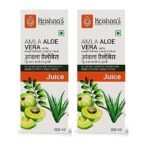 KRISHNA'S HERBAL & AYURVEDA Amla Aloe Vera Wheat-Grass, Haldi & Tulsi Juice - 500 Ml (Pack Of 2) | Enriched With Vitamin C | All In One Drink With Aloe Vera, Amla, Haldi, Tulsi & Wheatgrass - Fast UK Delivery - Image 2
