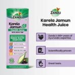 Zandu Karela Jamun Juice 1L, Controls Blood Sugar, Diabetes Care, with 3 added Herbs Methi, Neem and Tvak, No Added Sugar or Flavours - Fast UK Delivery - Image 4