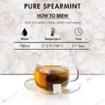 Tea Treasure Spearmint Herbal Tea Bags | Spearmint Tea for PCOS, PCOD, Unwanted Hair | Boosts Immunity | Improves Digestion | Reduces Stress | Rich in Antioxidants (25 Pyramid Tea Bags) - Fast UK Delivery - Image 4