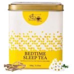 The Indian Chai Bedtime Sleep Tea 100g with Passion Flower, Valerian Root, Chamomile Flower, Gotu Kola etc for Restful and Peaceful Sleep, Herbal Tea - Fast UK Delivery - Image 2