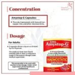 AIMIL Amystop-G Capsules Natural Iron & Other Supplement for Women |Strengthens Blood Vessels & Control Blood Flow - 20 Capsules (Pack of 2) - Fast UK Delivery - Image 5