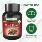 Herbal Canada Musli Power Capsule (60 Capsule) Supports Immunity, Improves Strength, Provides Energy Level.Improves Strength, Stamina & Enhanced Long Time Performance - Fast UK Delivery - Image 5