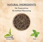 Octavius Tulsi Green Tea Loose Leaf - 100 Gms - Fast UK Delivery - Image 3