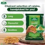 Tata Sampann Pure Raisins Seedless, Kishmish, 500g, Source Of Potassium, Premium Dry Fruits, Green Raisins - Fast UK Delivery - Image 5