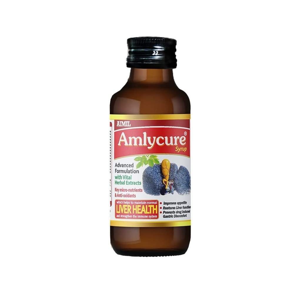 uk51zhJBMzGS.jpg Aimil Amlycure Liver Health Syrup 200 ml - Fast UK Delivery - Image 1