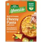 Tata Sampann Yumside Cheesy Instant Pasta with Corn, 285g, Ready to Eat Food, Ready in 60 secs, NO Added Artificial Colours & Flavours, Pack of 1 - Fast UK Delivery