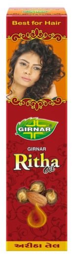 Girnar Herbal Reetha Hair Oil Ayurvedic Aritha Khoda Nu Tel For Women And Men, 500ml | Herbal Anti Dandruff Hair Oil with Reetha, 500ml pack, Nourishing Oil for Hair Growth - Fast UK Delivery
