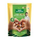 Tata Sampann Luxe Dry Fruit & Nut Mix, 200g, Source of Protein, Magnesium & Phosphorus, Rich in Dietary fibre, Flavourful & Crunchy Snack, Almonds, Cashews, Green Raisins, Black Raisins, Pistachios, & Cranberries - Fast UK Delivery