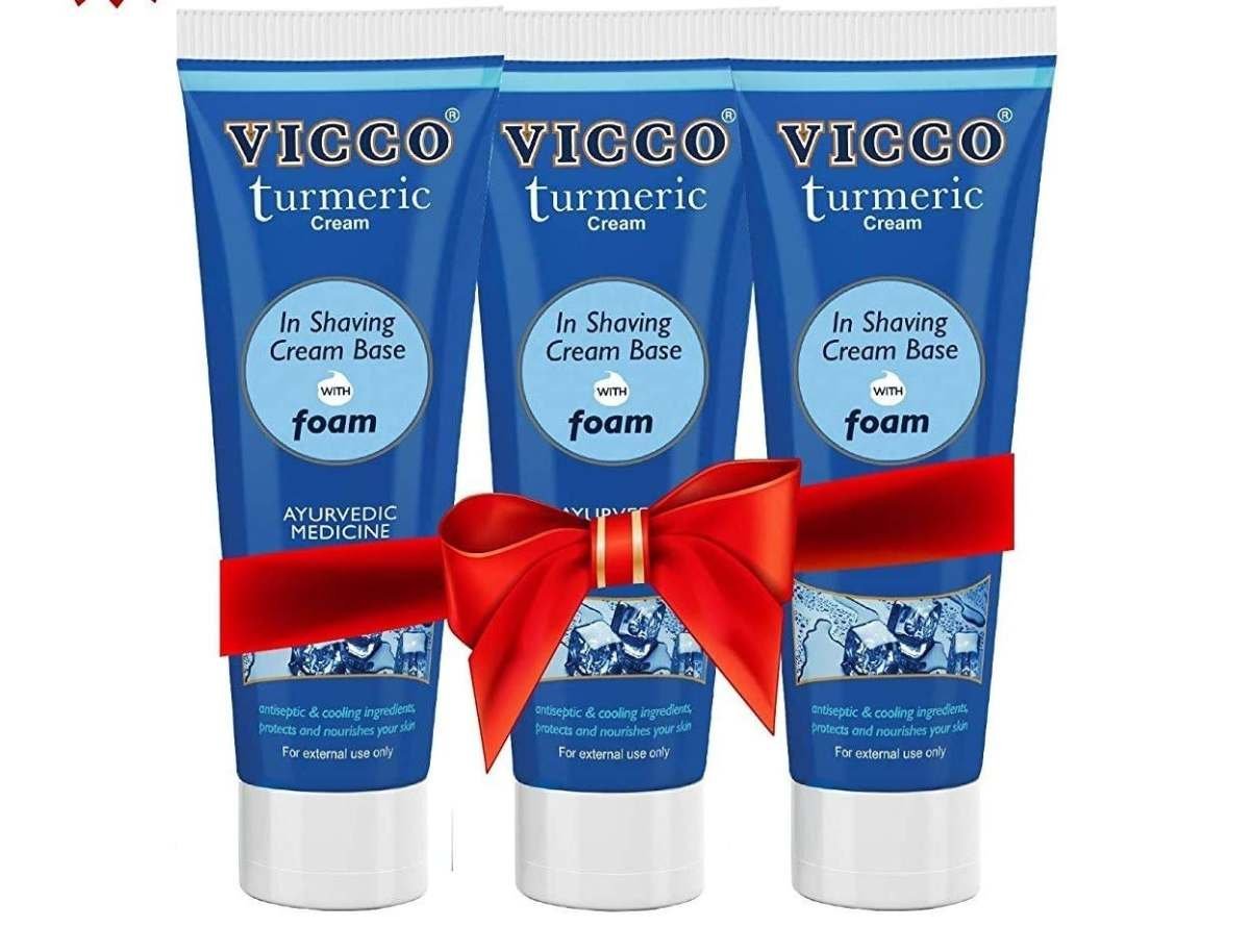 uk610-V4fDAL-1.jpg VICCO Ayurvedic Shaving Cream (Plain) - 70 Gm (Pack Of 3) - Image 1