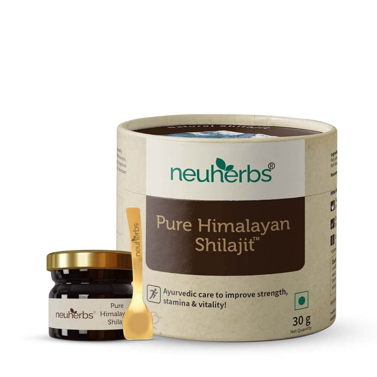 uk610TxeEIhXL-1.jpg Neuherbs Shilajit - 30g |Himalayan Shilajeet Resin With 75% Fulvic Acid & 84 + Trace Minerals| Ayurvedic Original Shilajit for Endurance, Stamina and strength | Lab Tested for Purity. - Fast UK Delivery - Image 1