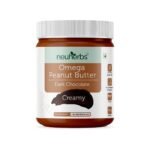 Neuherbs Chocolate Peanut Butter (Creamy), Gluten free | 19g Protein | Non GMO | Omega-3, 400g - Fast UK Delivery