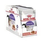 Royal Canin Food for Dry Adult Sterilised Catsz, Meat flavour 85g (Pack of 12) - Fast UK Delivery