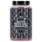 Urban Platter Black Rock Salt Granules, 1.5 kg (Kala Namak | Black Salt Crystals | Additive Free) - Fast UK Delivery