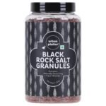 Urban Platter Black Rock Salt Granules, 1.5 kg (Kala Namak | Black Salt Crystals | Additive Free) - Fast UK Delivery