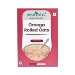Neuherbs Omega Rolled Oats 400g - Protein Oats | Cereal for Breakfast | Diet Food | Healthy Cereal | 100% Natural Wholegrain | Easy to Cook - Fast UK Delivery