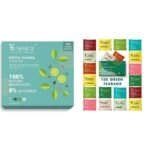Teabox Detox Kahwa Green Tea 100 Teabags & Teabox Green Tea Sampler Bags 100pcs (10pcs X 10 flavors) - Fast UK Delivery