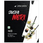 Urban Platter Sushi Nori Sheets, 25g [Roasted Seaweed Laver | Pack of 10 Sheets | Product of Korea | Umami Flavour] - Fast UK Delivery