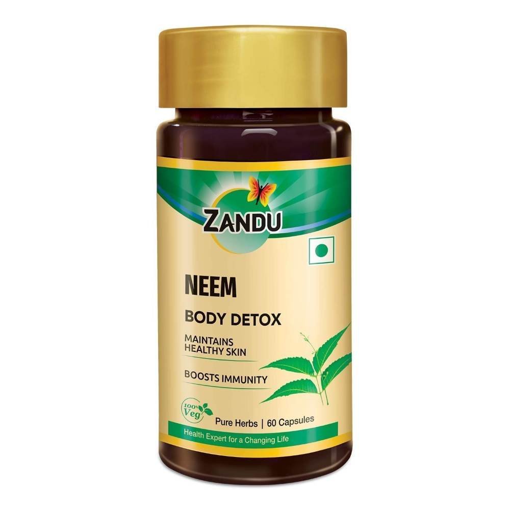 uk615q3RZzcRL-1.jpg Zandu Neem Capsules - 60 Veg Capsules - Image 1
