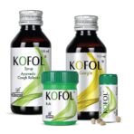 Charak Health Care Kofol Combo - Kofol Chewable Tablet (60 Tab) | Kofol Syrup (100 ML) | Kofol Gargle (100 ML) | Kofol Rub (25 ML) - Fast UK Delivery
