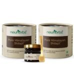 Neuherbs Shilajit - 20g X Pack of 2 |Himalayan Shilajeet Resin With 75% Fulvic Acid & 84 + Trace Minerals| Ayurvedic Original Shilajit for Endurance, Stamina and strength | Lab Tested for Purity. - Fast UK Delivery
