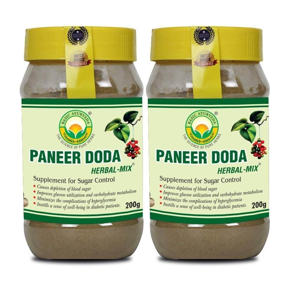 uk617nMtViSL-1.jpg Basic Ayurveda Paneer Doda Herbal Mix Powder | Helps Blood Sugar & Improves Glucose Level | Powerful Blend Of Ingredients Extra Strength Formula- 200 Gram, Pack Of 2 - Fast UK Delivery - Image 1