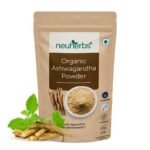 Neuherbs Organic Ashwagandha Powder | Ayurvedic Support for Stress, Mental Calmness & Anxiety Issues | Certified Organic - 100g - Fast UK Delivery