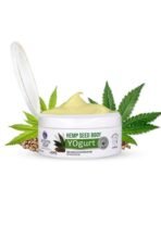 Aimil Ayouthveda Hemp Seed Body Yogurt for All Skin Types | Light Weighted & Quick Absorbing moisturiser | Non-greasy Formula | Keeps Skin Hydrated & Nourished | Long lasting Hydration (200g)