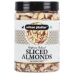 Urban Platter Sliced California Almonds, 200g (Badam Flakes, Perfect for Garnish, Baking and Salads) - Fast UK Delivery