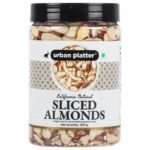 Urban Platter Sliced California Almonds, 200g (Badam Flakes, Perfect for Garnish, Baking and Salads) - Fast UK Delivery
