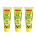 Panchvati Herbals Lemon Face Wash Gives Hydrates skin, Gently exfoliates dirt from pores Antibacterial in nature All skin types Each 60 Ml Pack of-3